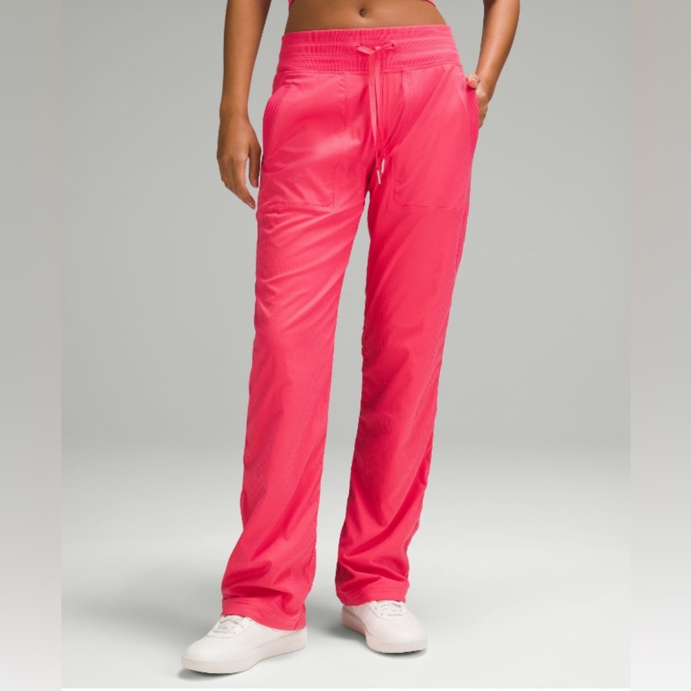 lululemon athletica Straight Leg Drawstring Pants in Bright Pink